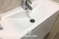 Столешница в ванну с интегрированной раковиной Staron SD001 Dazzling White